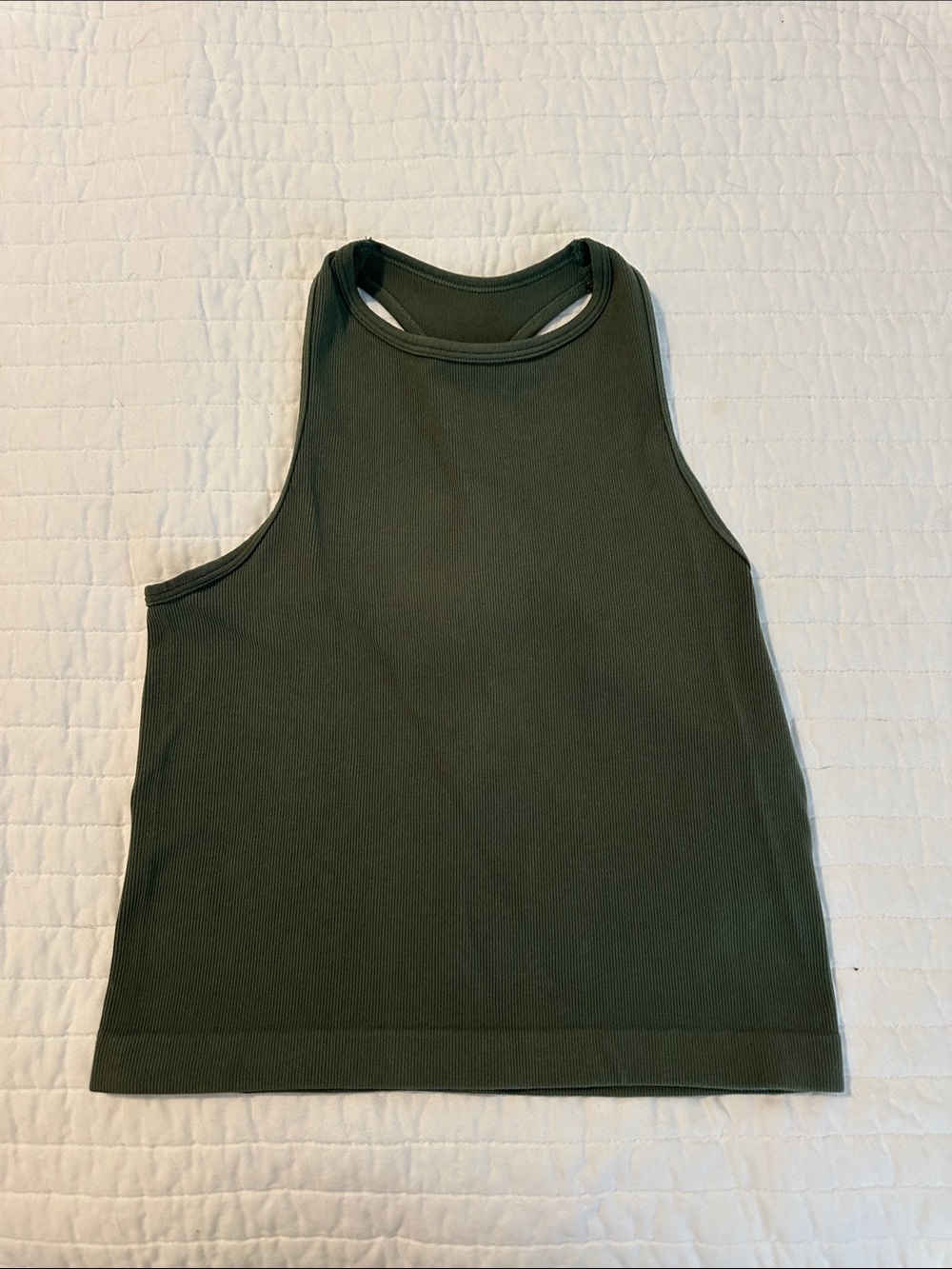 Urban Outfitters Olive Green Ribbed Tank